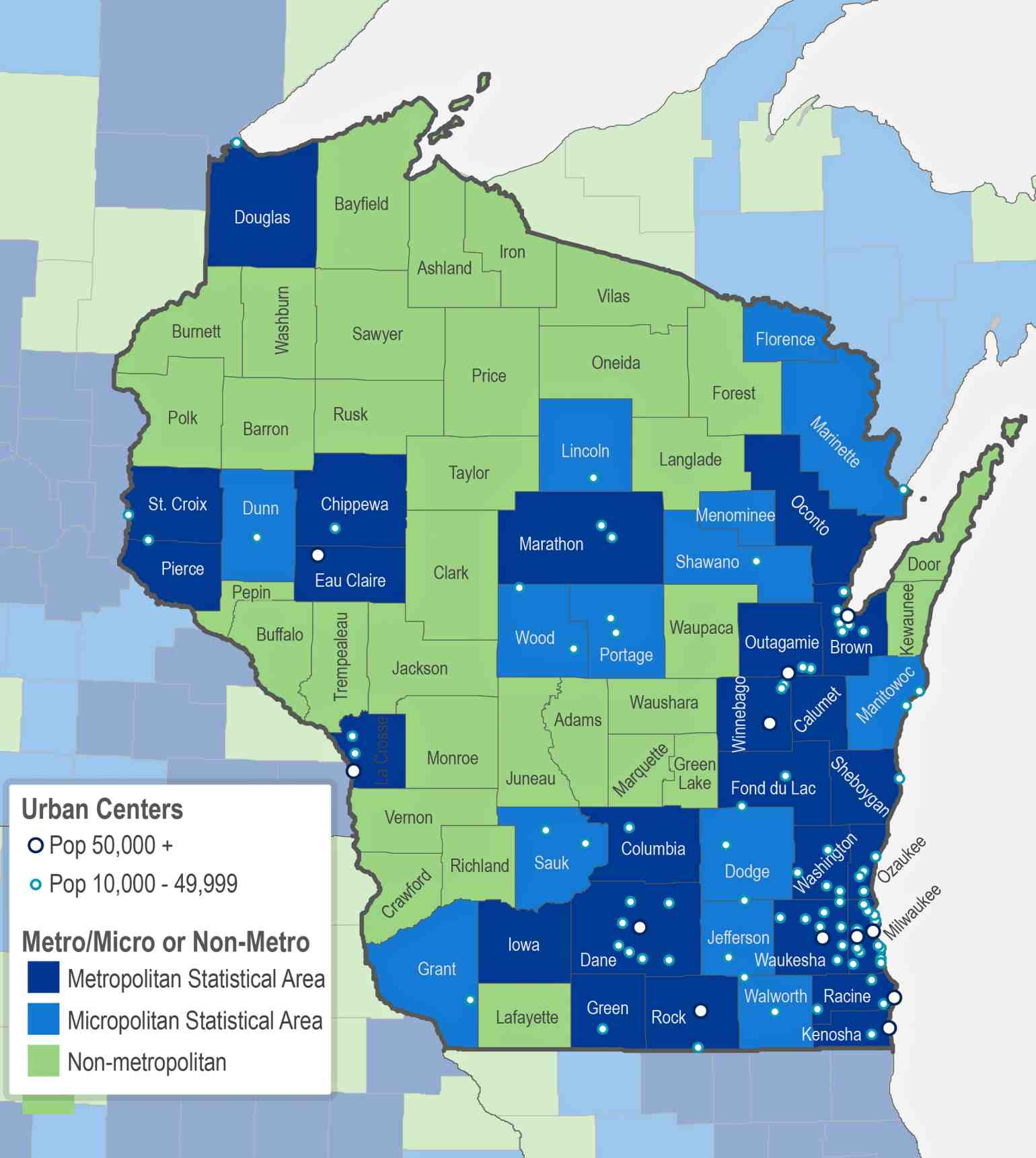 Searching For The RuralUrban Divide In Wisconsin WisContext
