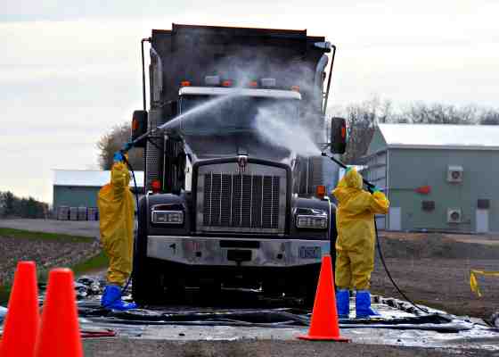 farm truck decontamination