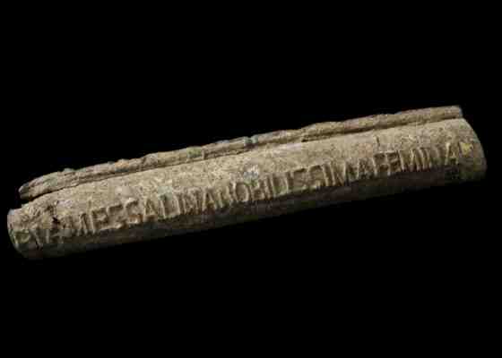 Roman lead water pipe