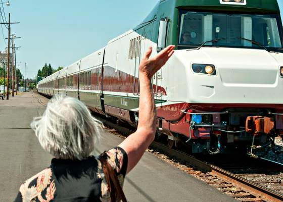 Talgo train in Oregon